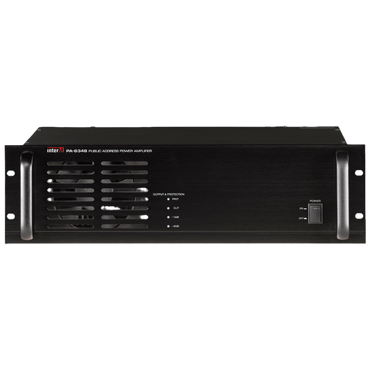 480W Inter-M PA-6348 power amplifier for clear and powerful sound output