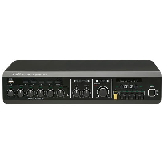 Inter-M PA-224- COMMERCIAL MIXING AMPLIFIER 240W (100V/70V, LOW-Z OUTPUT)